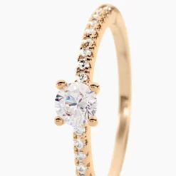 Histoire d'Or Bague Solitaire Mireilla De Zirconium plaqué or jaune oxyde Clearance