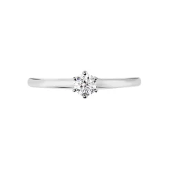 Histoire d'Or Bague Solitaire Natalia or blanc diamant Outlet