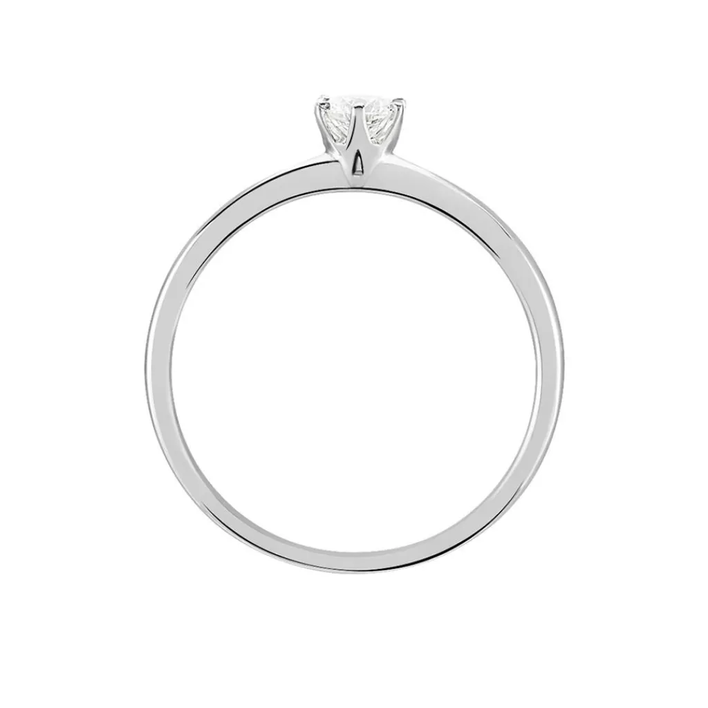 Histoire d'Or Bague Solitaire Natalia or blanc diamant Outlet