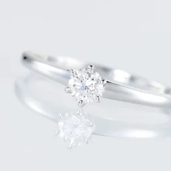 Histoire d'Or Bague Solitaire Natalia or blanc diamant Outlet