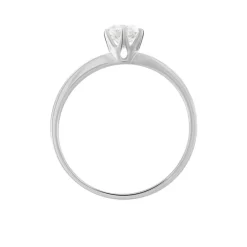 Histoire d'Or Bague Solitaire Natalia Or Blanc Diamant Synthetique