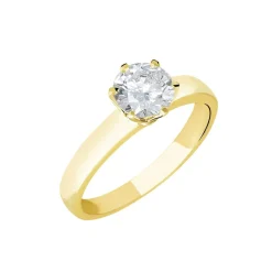 Histoire d'Or Bague Solitaire Natalia Or Jaune Diamant Synthetique or jaune diamant synthétique blanc Hot