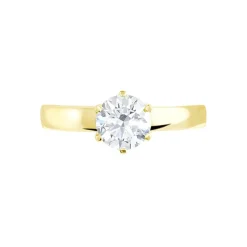 Histoire d'Or Bague Solitaire Natalia Or Jaune Diamant Synthetique or jaune diamant synthétique blanc Hot