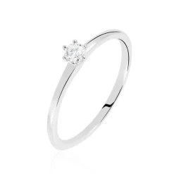 Histoire d'Or Bague Solitaire Natalia or blanc diamant Best