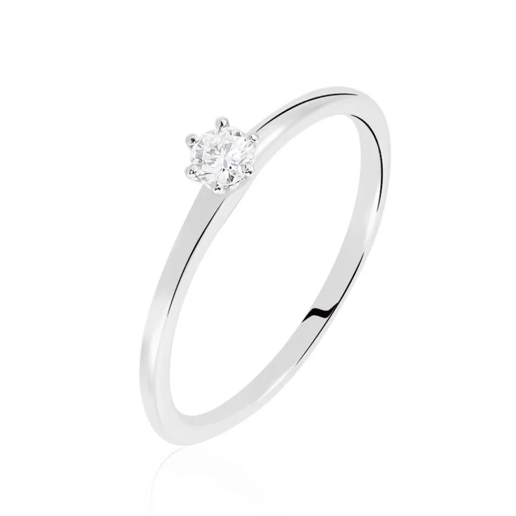 Histoire d'Or Bague Solitaire Natalia or blanc diamant Best