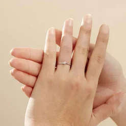 Histoire d'Or Bague Solitaire Natalia or blanc diamant Best