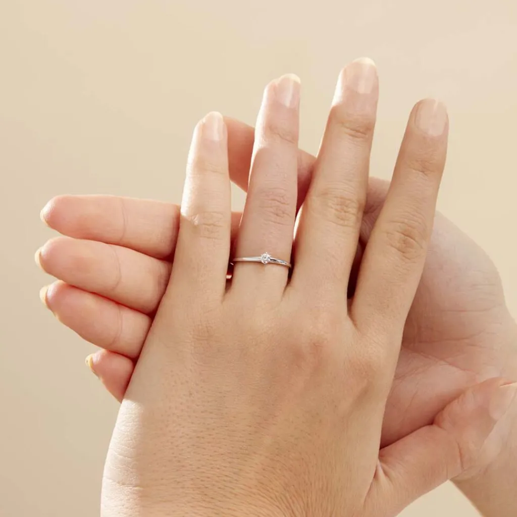 Histoire d'Or Bague Solitaire Natalia or blanc diamant Best