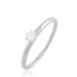 Histoire d'Or Bague Solitaire Natalia Or Blanc Diamant New