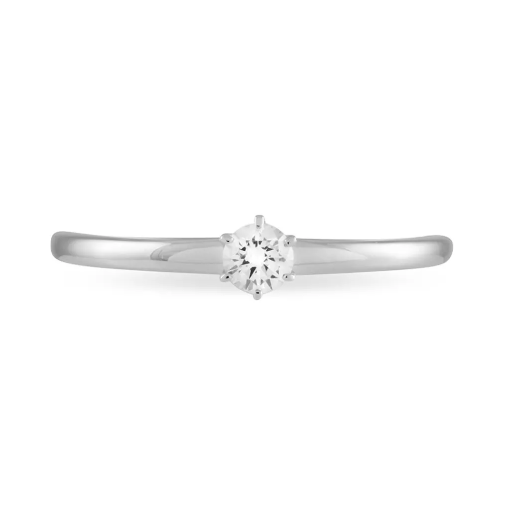 Histoire d'Or Bague Solitaire Natalia Or Blanc Diamant New