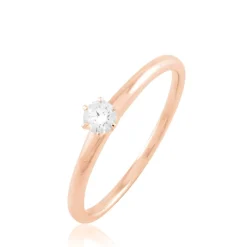 Histoire d'Or Bague Solitaire Natalia Or Rose Diamant Discount