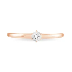 Histoire d'Or Bague Solitaire Natalia Or Rose Diamant Discount