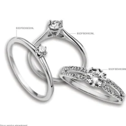 Histoire d'Or Bague Solitaire Natalia or jaune diamant Hot