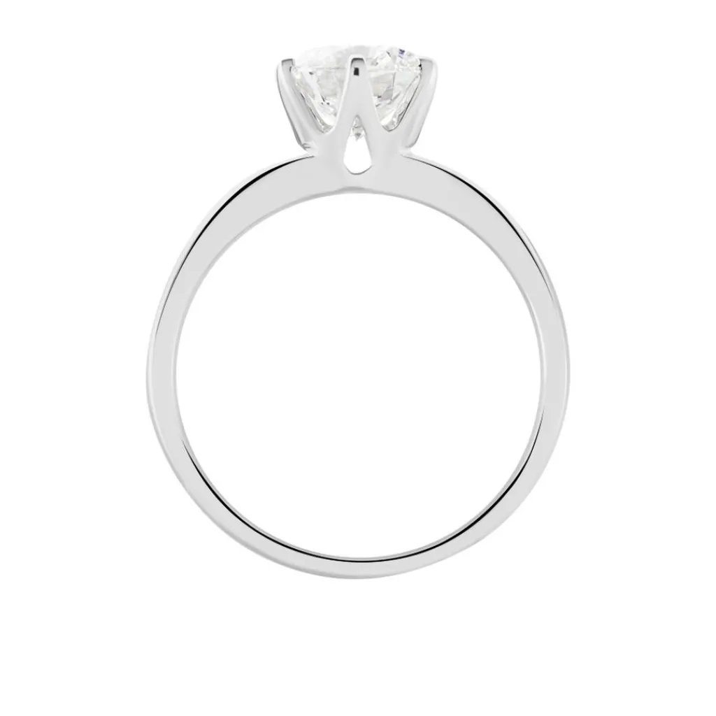 Histoire d'Or Bague Solitaire Natalia Or Blanc Diamant Synthetique Sale