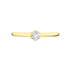 Histoire d'Or Bague Solitaire Natalia or jaune diamant Clearance