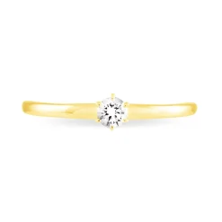 Histoire d'Or Bague Solitaire Natalia Or Jaune Diamant New