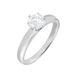Histoire d'Or Bague Solitaire Natalia Or Blanc Diamant Synthetique or blanc diamant synthétique blanc Sale