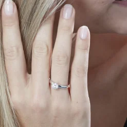 Histoire d'Or Bague Solitaire Natalia Or Blanc Diamant Synthetique or blanc diamant synthétique blanc Sale