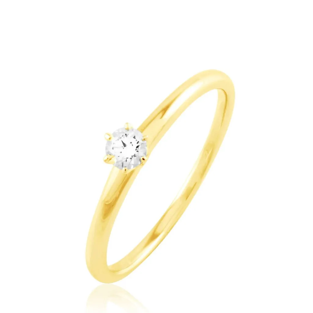 Histoire d'Or Bague Solitaire Natalia or jaune diamant Online
