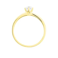 Histoire d'Or Bague Solitaire Natalia or jaune diamant