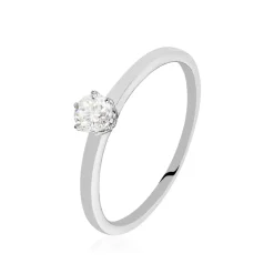 Histoire d'Or Bague Solitaire Natalia Pl Platine Blanc Diamant Online