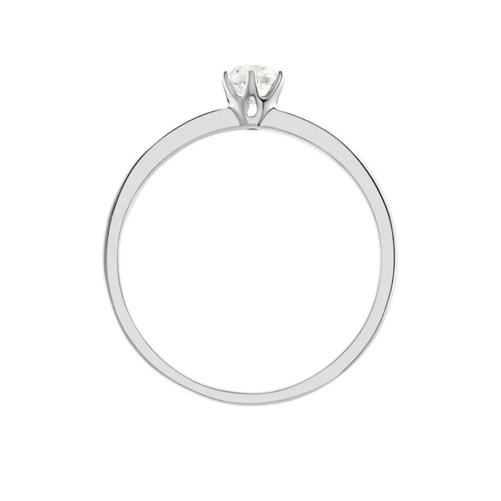 Histoire d'Or Bague Solitaire Natalia Pl Platine Blanc Diamant Online
