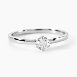 Histoire d'Or Bague Solitaire Natalia Pl Platine Blanc Diamant Best