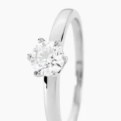 Histoire d'Or Bague Solitaire Natalia Pl Platine Blanc Diamant Best