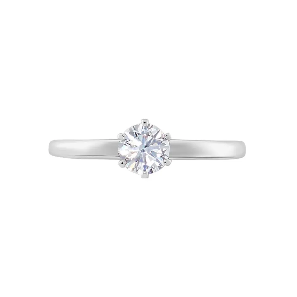 Histoire d'Or Bague Solitaire Natalia Pl Platine Blanc Diamant Outlet