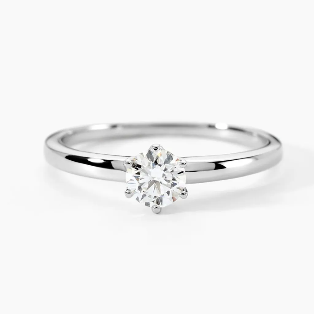 Histoire d'Or Bague Solitaire Natalia Pl Platine Blanc Diamant Clearance