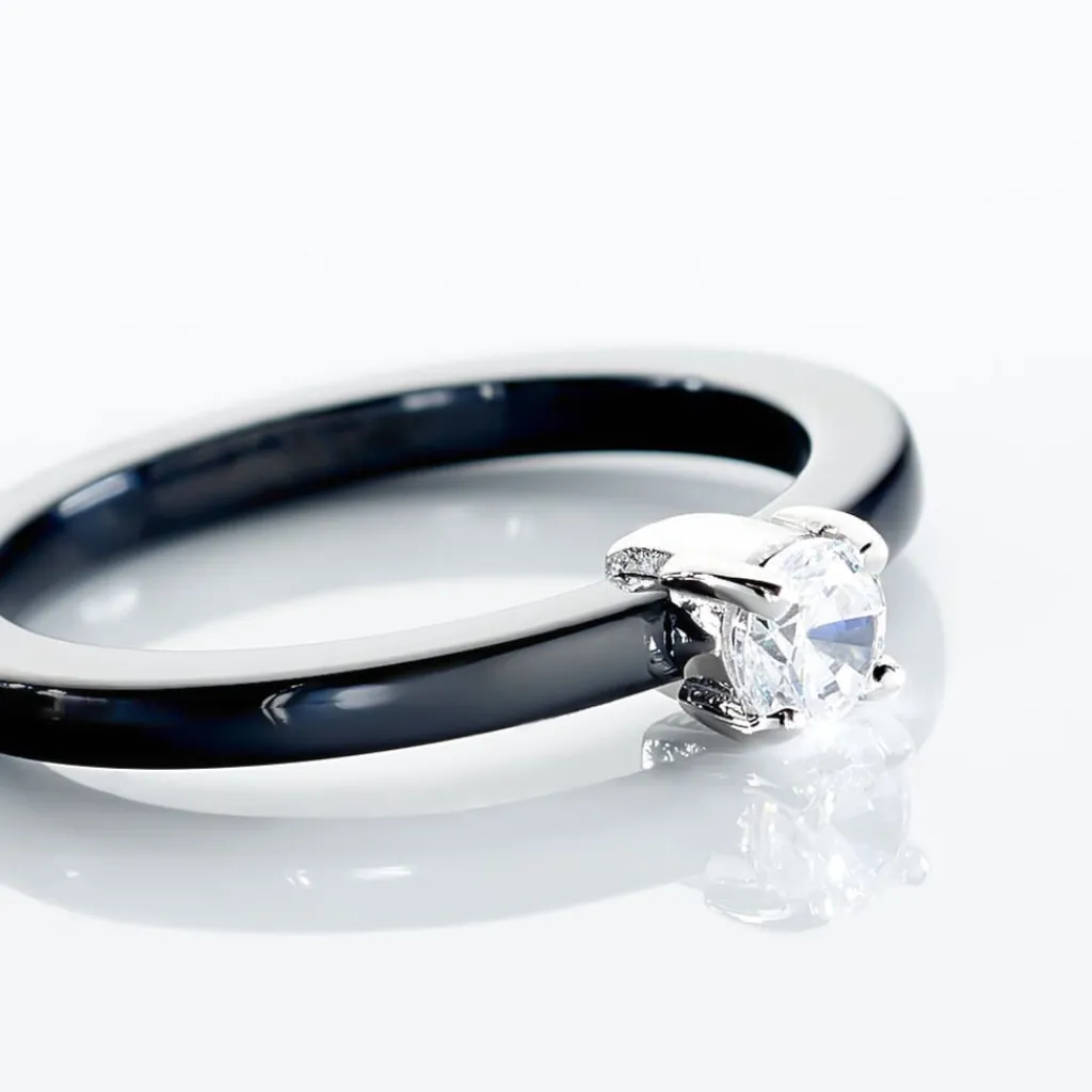 Histoire d'Or Bague Solitaire Nigelia Argent Blanc Oxyde De Zirconium