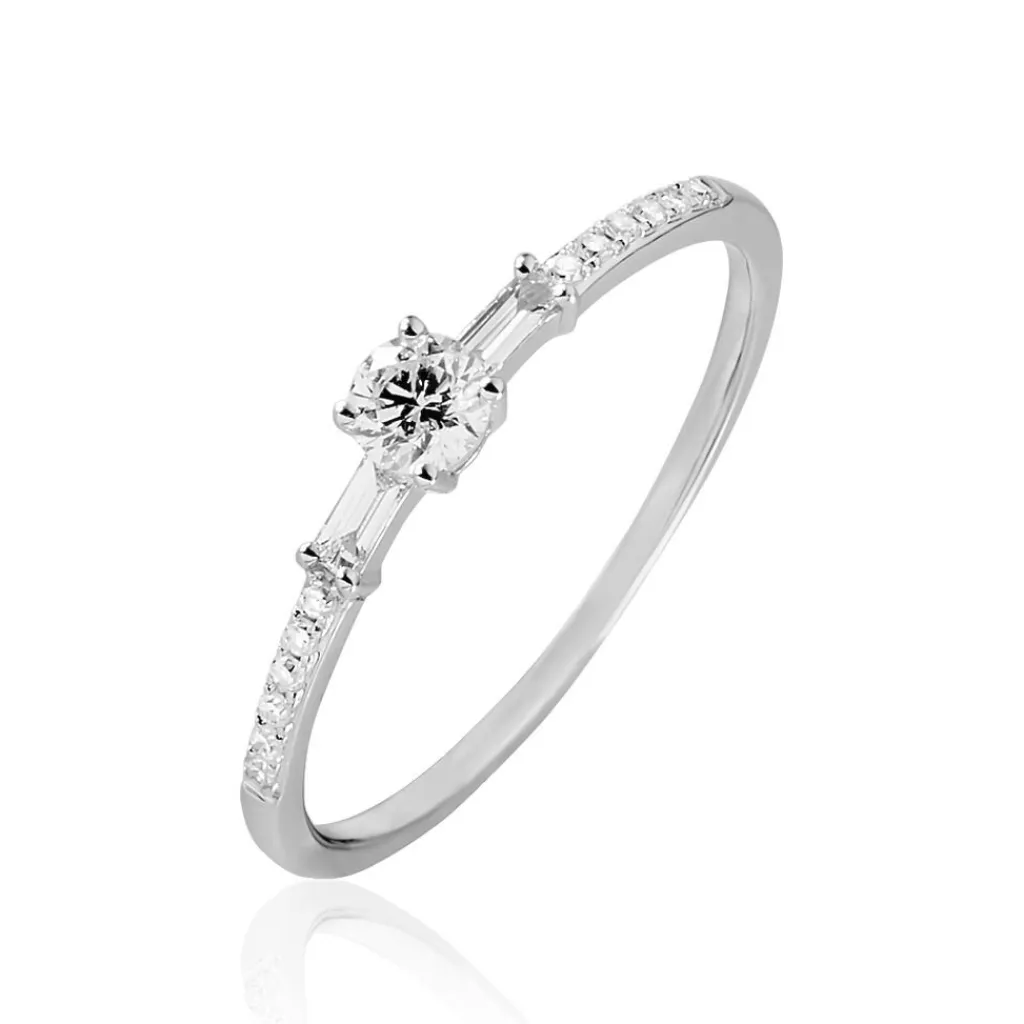 Histoire d'Or Bague Solitaire Nina Or Blanc Diamant Online