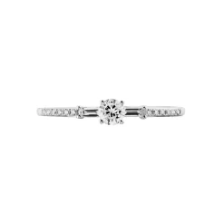Histoire d'Or Bague Solitaire Nina Or Blanc Diamant Online