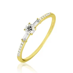 Histoire d'Or Bague Solitaire Nina Or Jaune Diamant Outlet