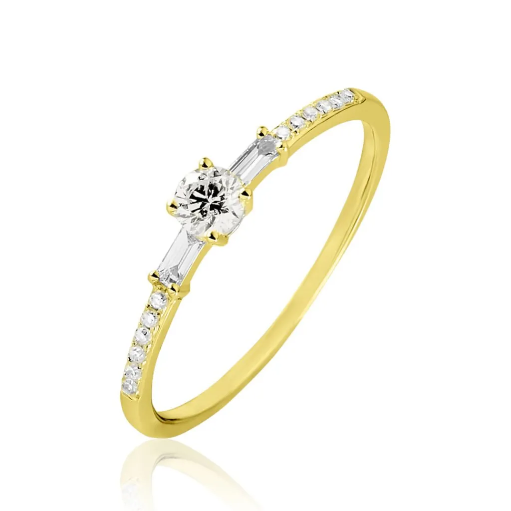 Histoire d'Or Bague Solitaire Nina Or Jaune Diamant