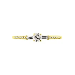 Histoire d'Or Bague Solitaire Nina Or Jaune Diamant