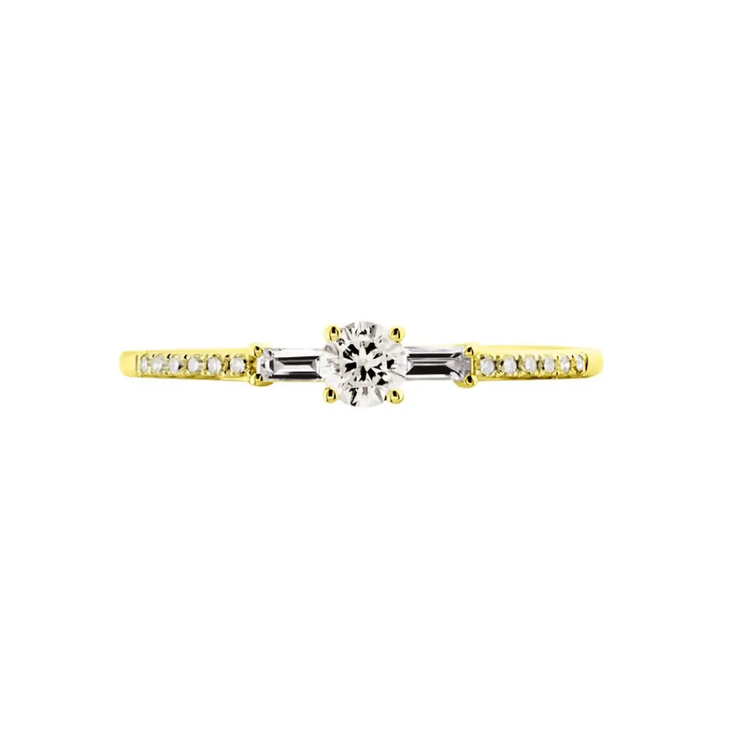 Histoire d'Or Bague Solitaire Nina Or Jaune Diamant