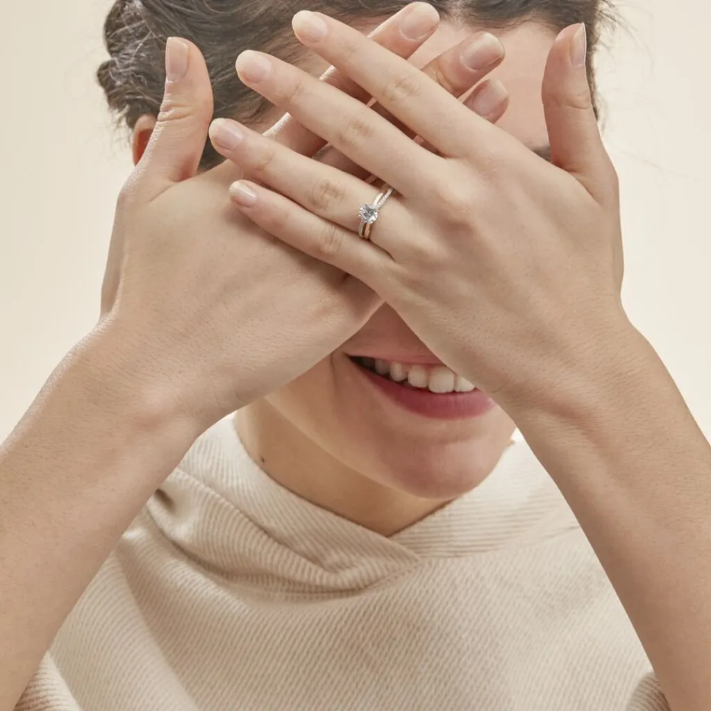 Histoire d'Or Bague Solitaire Ofelie De Zirconium or jaune oxyde Discount