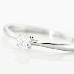 Histoire d'Or Bague Solitaire Or Blanc Fiona Diamant Synthétique or blanc diamant synthétique Discount