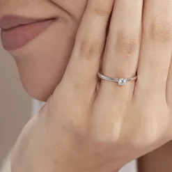 Histoire d'Or Bague Solitaire Or Blanc Fiona Diamant Synthétique or blanc diamant synthétique Discount