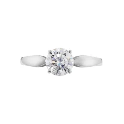 Histoire d'Or Bague Solitaire Or Blanc Caharus Oxyde De Zirconium Outlet