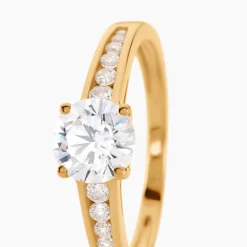 Histoire d'Or Bague Solitaire Or Jaune Oxyde De Zirconium Discount