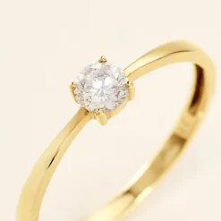 Histoire d'Or Bague Solitaire Or Jaune Eclat D'etoile Oxyde De Zirconium or jaune oxyde Clearance
