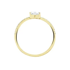 Histoire d'Or Bague Solitaire Or Jaune Sabeen Oxyde De Zirconium Outlet