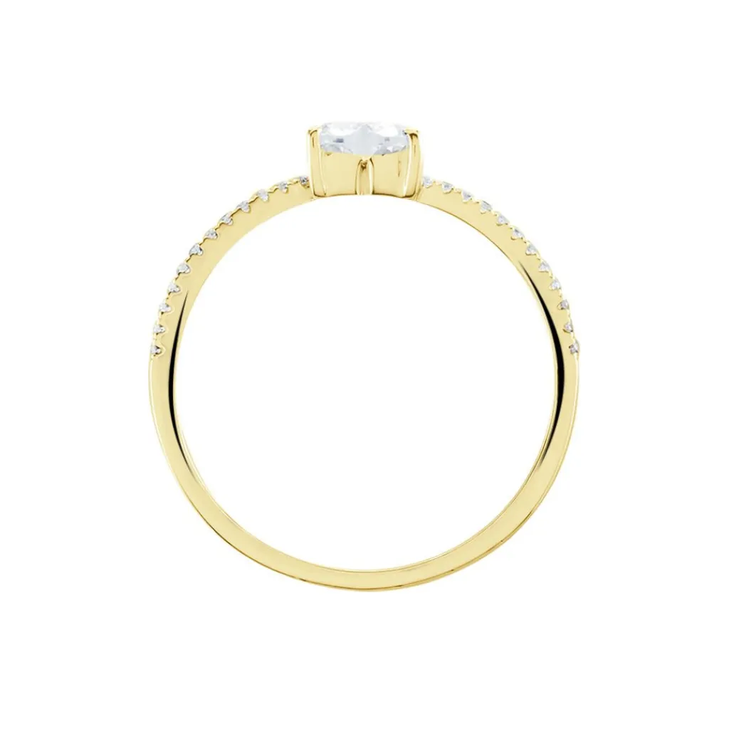 Histoire d'Or Bague Solitaire Or Jaune Sabeen Oxyde De Zirconium Outlet