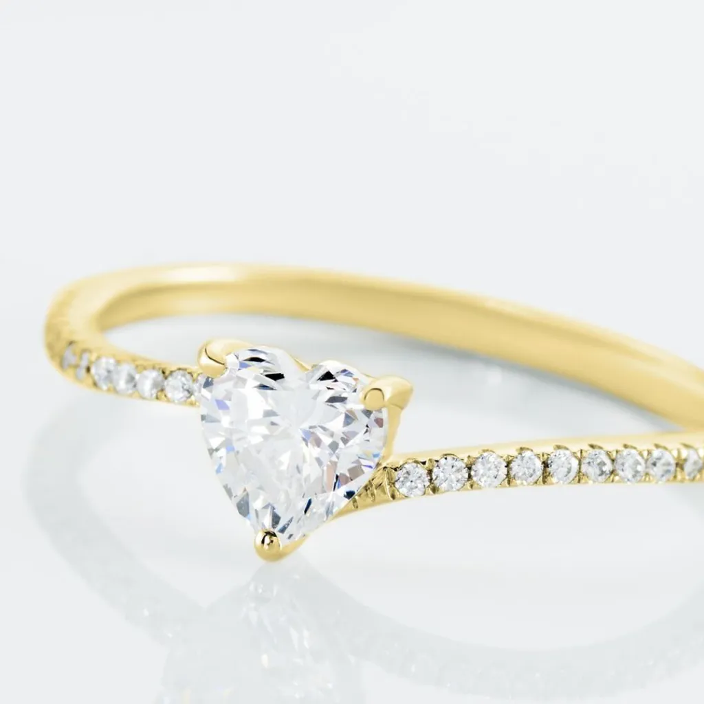 Histoire d'Or Bague Solitaire Or Jaune Sabeen Oxyde De Zirconium Outlet