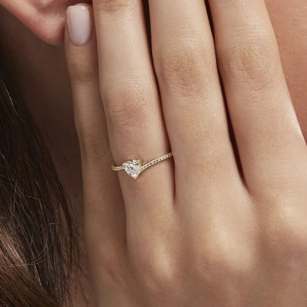 Histoire d'Or Bague Solitaire Or Jaune Sabeen Oxyde De Zirconium Outlet