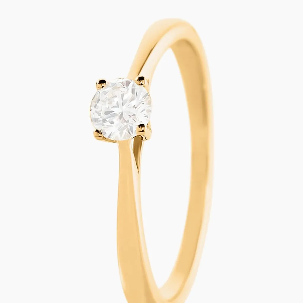 Histoire d'Or Bague Solitaire Or Jaune Aphrodite Diamant or jaune diamant blanc Sale