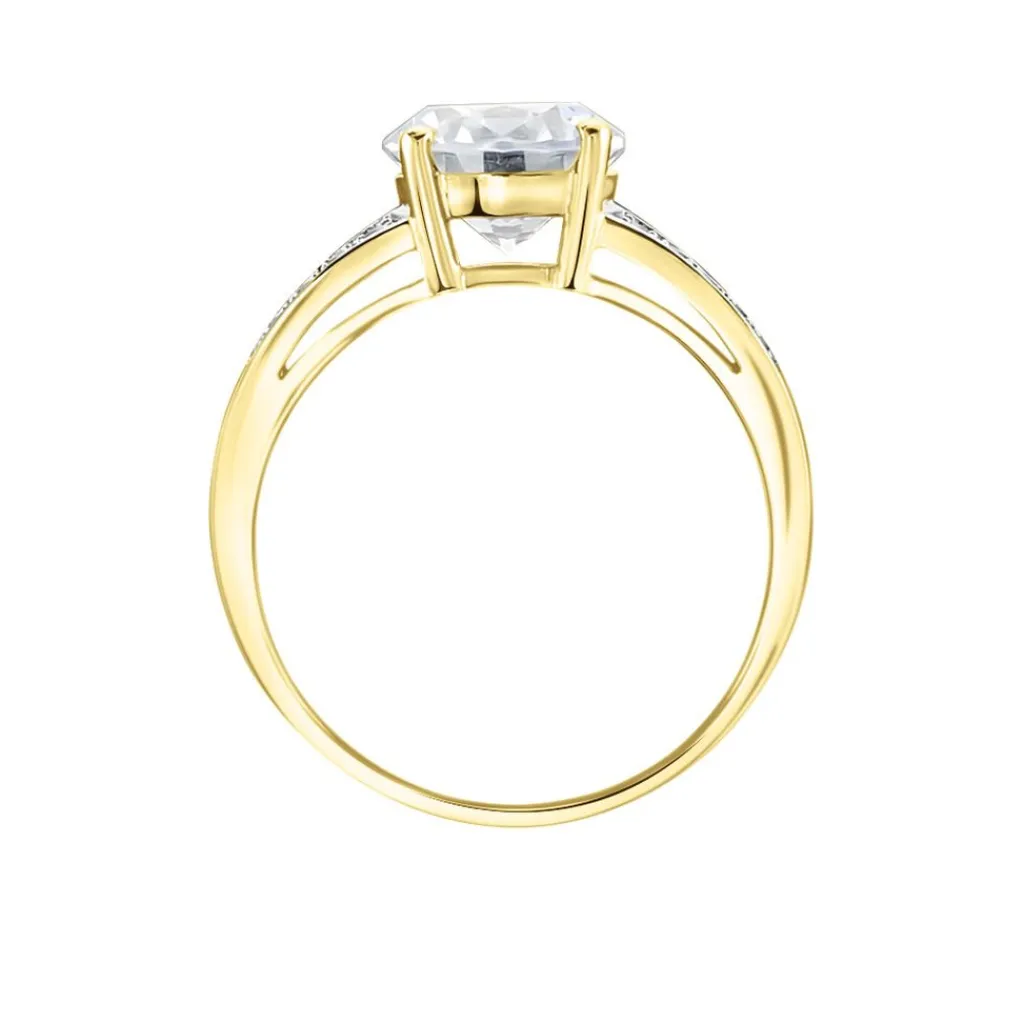 Histoire d'Or Bague Solitaire Or Jaune Anthyme Oxyde De Zirconium or jaune oxyde Online