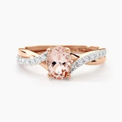 Histoire d'Or Bague Solitaire Or Rose Lisbet Morganite Best