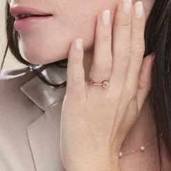 Histoire d'Or Bague Solitaire Or Rose Lexine Morganite Clearance